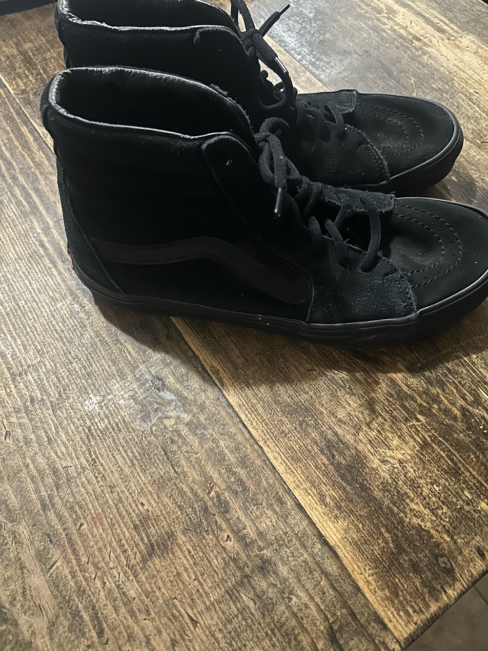 Vans SK8 Hi Black Suede Skate Shoes Men's Size 8.5 Women's  Size 10